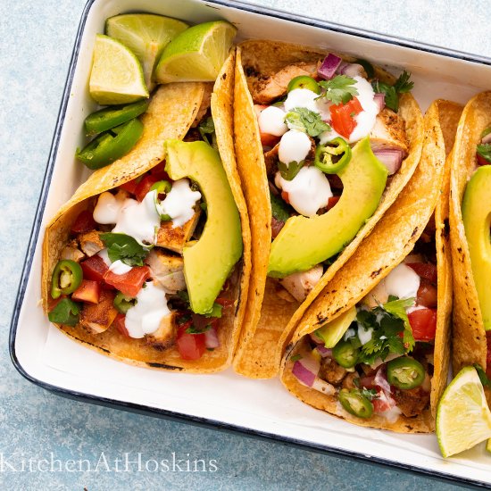 Air Fryer Chicken Tacos