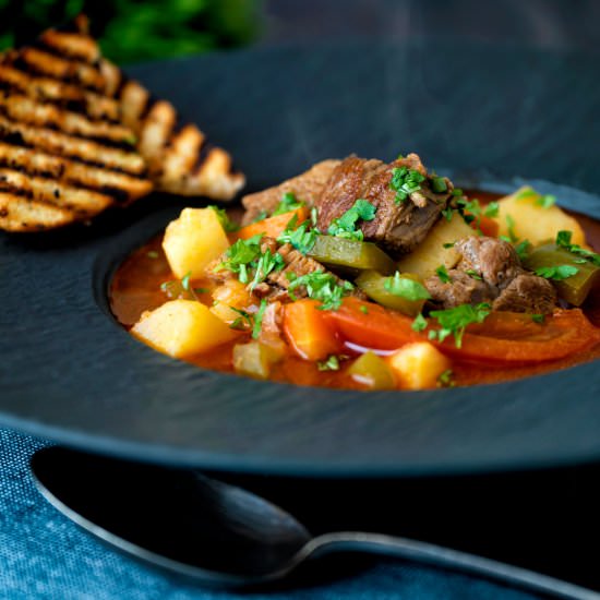 Lamb Goulash Hungarian Baranygulyas