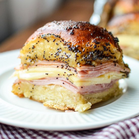 Air Fryer Ham and Cheese Sliders