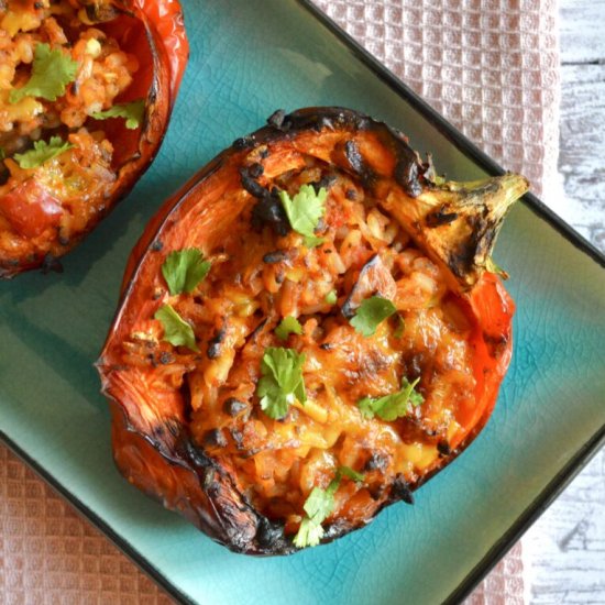 Paella Stuffed Peppers