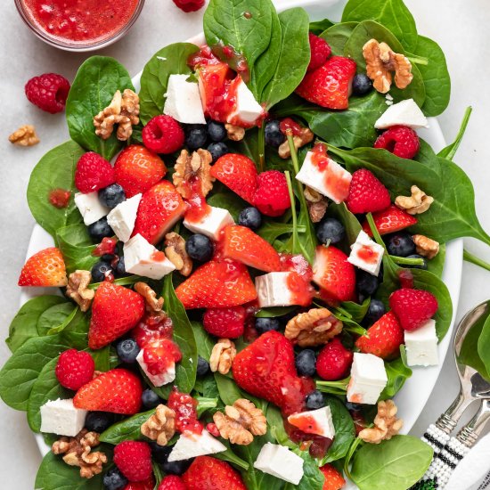 Strawberry Spinach Salad