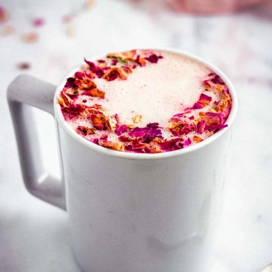 Easy Rose Latte (Dairy Free)