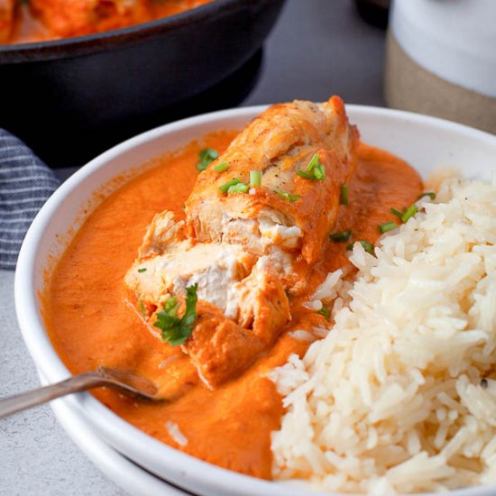 Creamy Stuffed Chipotle Chicken