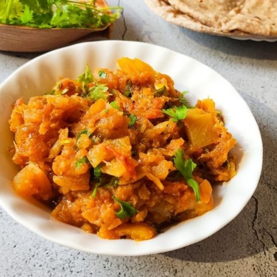 Indian style curried turnips