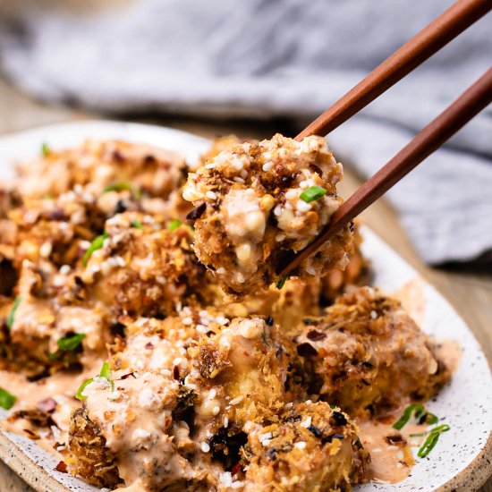 Air Fryer Crispy Firecracker Tofu