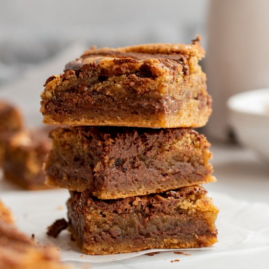 Brown Butter Nutella Blondies