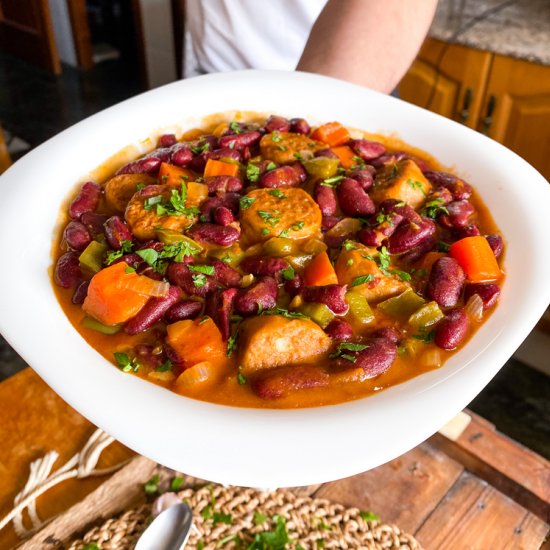 Spanish Red Bean & Sausage Stew