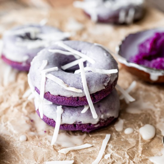 Ube Mochi Donuts