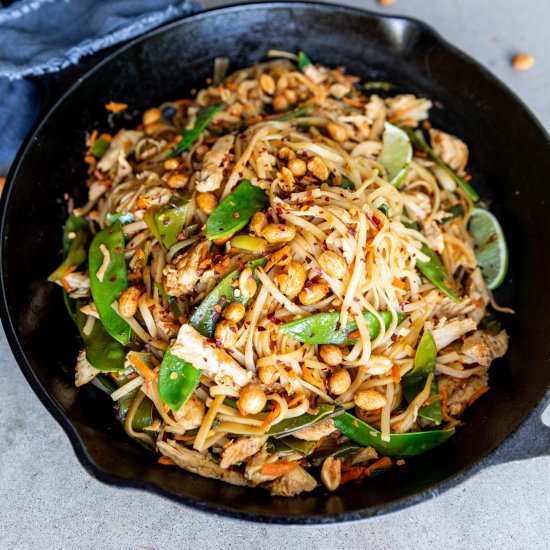 Rotisserie Chicken Pad Thai