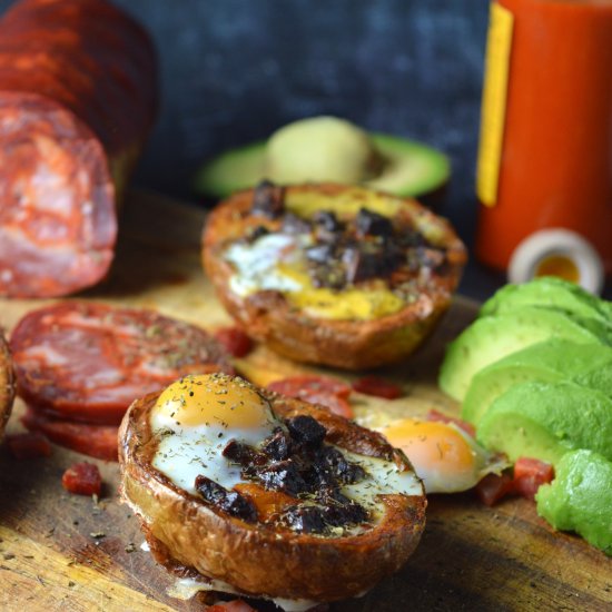 Mexican Breakfast Potato Skins