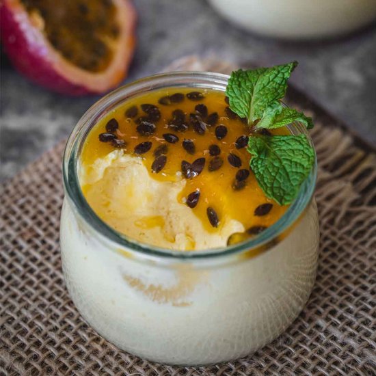 Passion Fruit and Mango Mousse