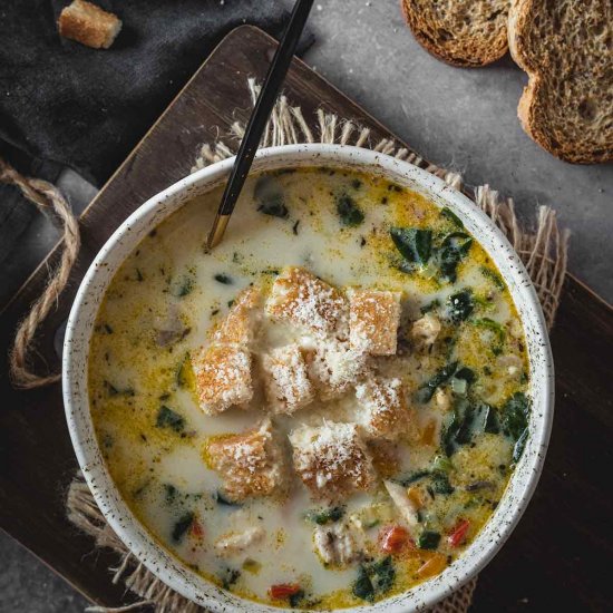 Chicken Florentine Soup