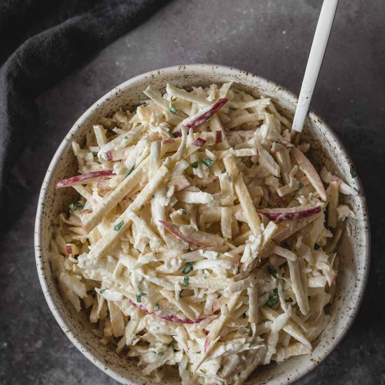 Creamy Celery Root Salad with Apple