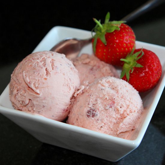 Roasted Strawberry Ice Cream Churn