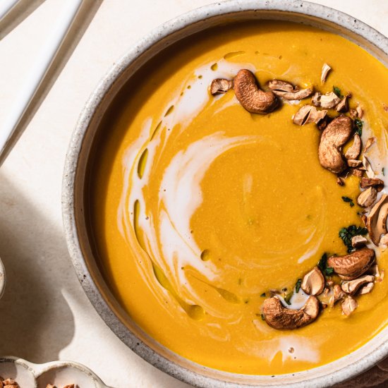 Spicy Thai Style Pumpkin Soup