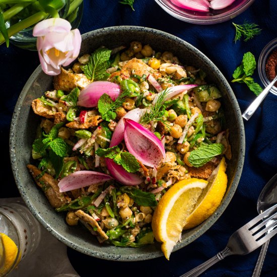 Chickpea Pita Salad