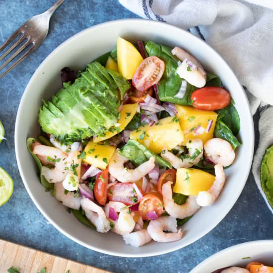 Prawn, Avocado and Mango Salad