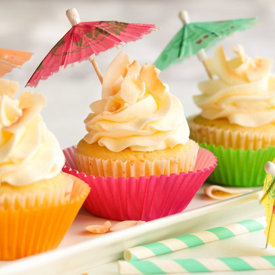 Piña Colada Cupcakes