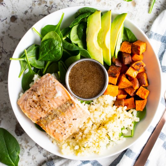 Paleo Salmon Power Bowls