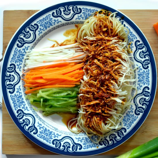 Shredded Chicken Cold Noodles