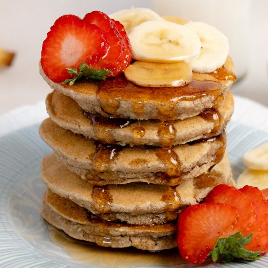 WFPB No Oil Pancakes (Gluten Free)