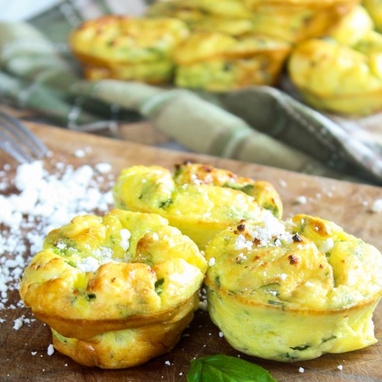 Keto Mini Crustless Spinach Quiches