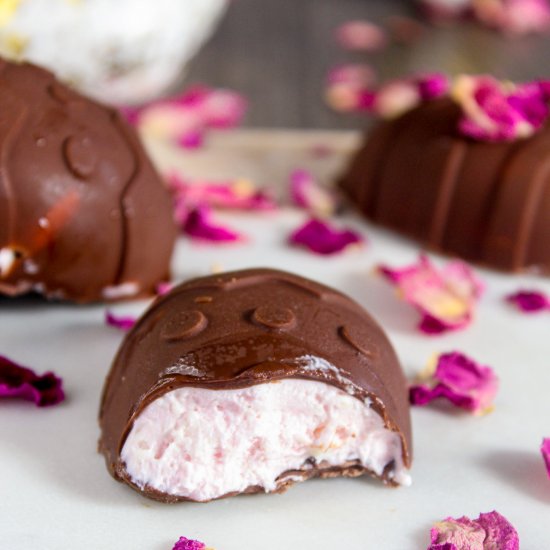 Keto Rose Mousse Chocolate Eggs