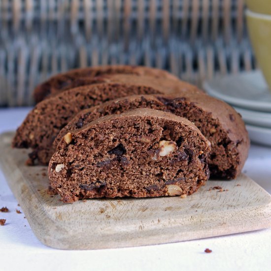 Double Chocolate Biscotti GF