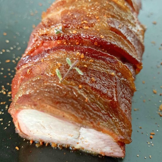 Smoked Bacon Pork Tenderloin