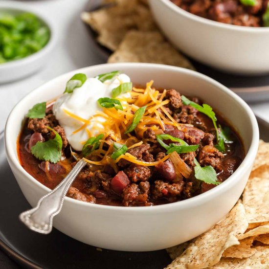 Crockpot Chili with Beans