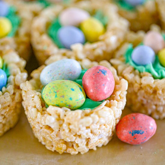 Rice Krispie Nests