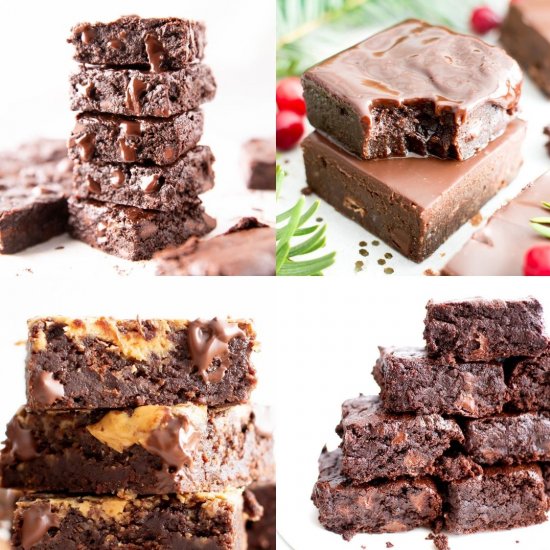 Fudgy Vegan Brownies – 6 Ways