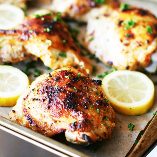 Baked Chicken Thighs