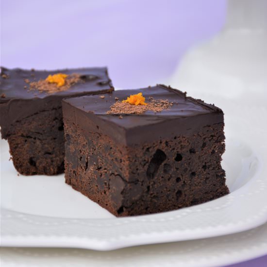 Brownies with Chocolate Ganache