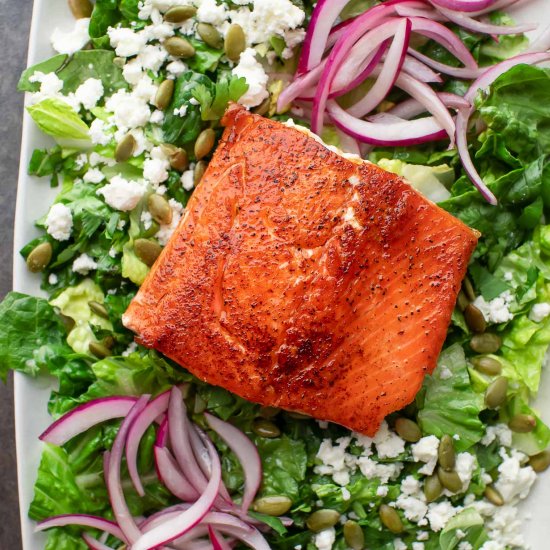 Salmon Chimichurri Salad