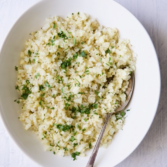 Oven Cauliflower Rice