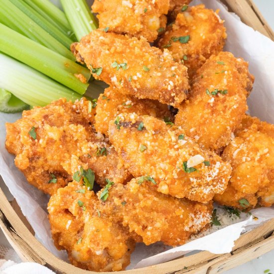 Garlic Parmesan Buffalo Wings