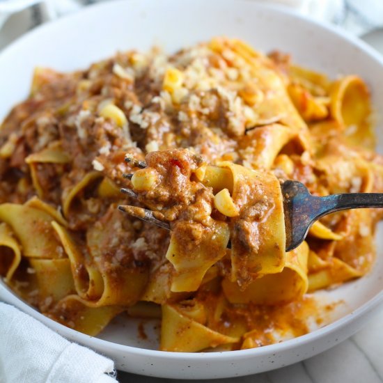 Southwestern Pasta with Ground Beef