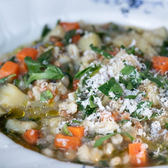 Italian Lentil & Barley Soup