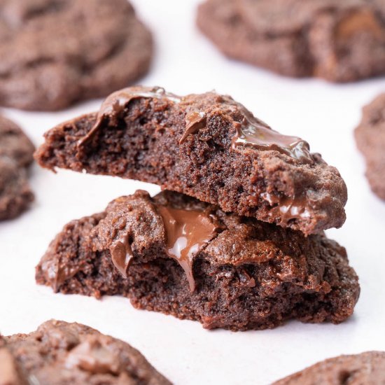 Double chocolate chip cookies