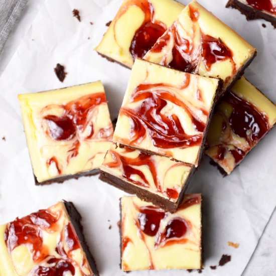 Strawberry Cheesecake Brownies