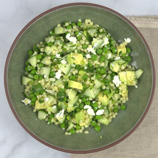 Couscous Salad with Feta & Greens