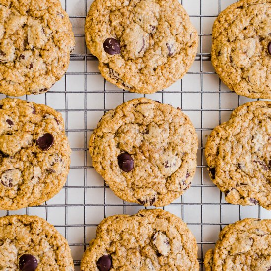 Vegan GF Chocolate Chip Cookies