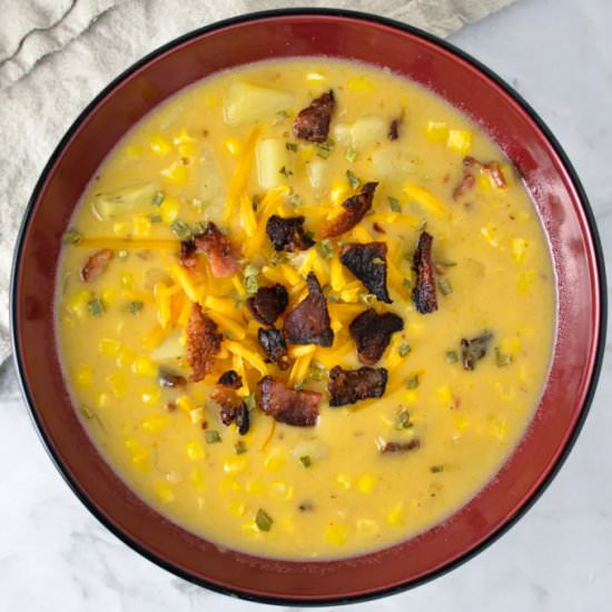 Potato Bacon and Corn Chowder