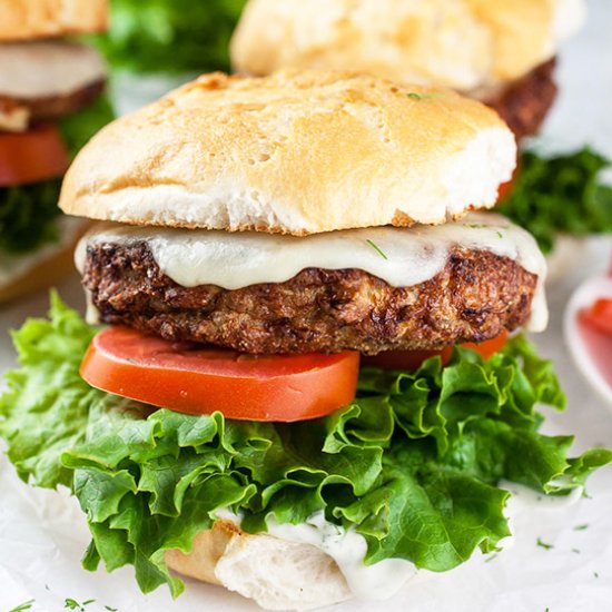 Air Fryer Frozen Turkey Burgers