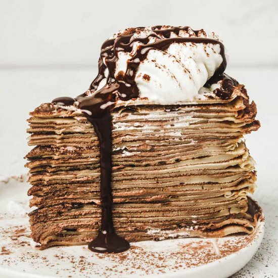 Chocolate crepe cake recipe