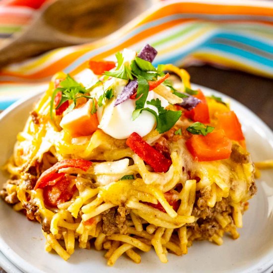 Taco Spaghetti Bake