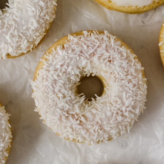 Coconut Lime Baked Donuts