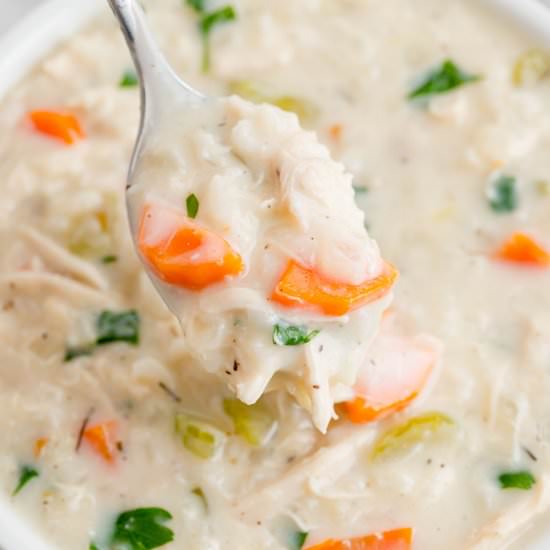 Creamy Chicken Rice Soup