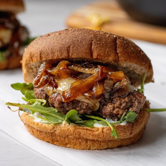 Balsamic Onion Burger